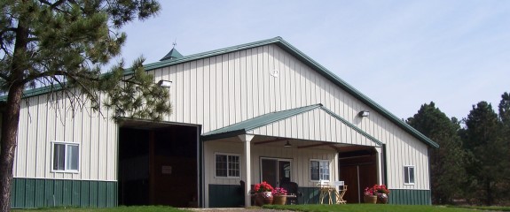 Snowfield Front of Farm