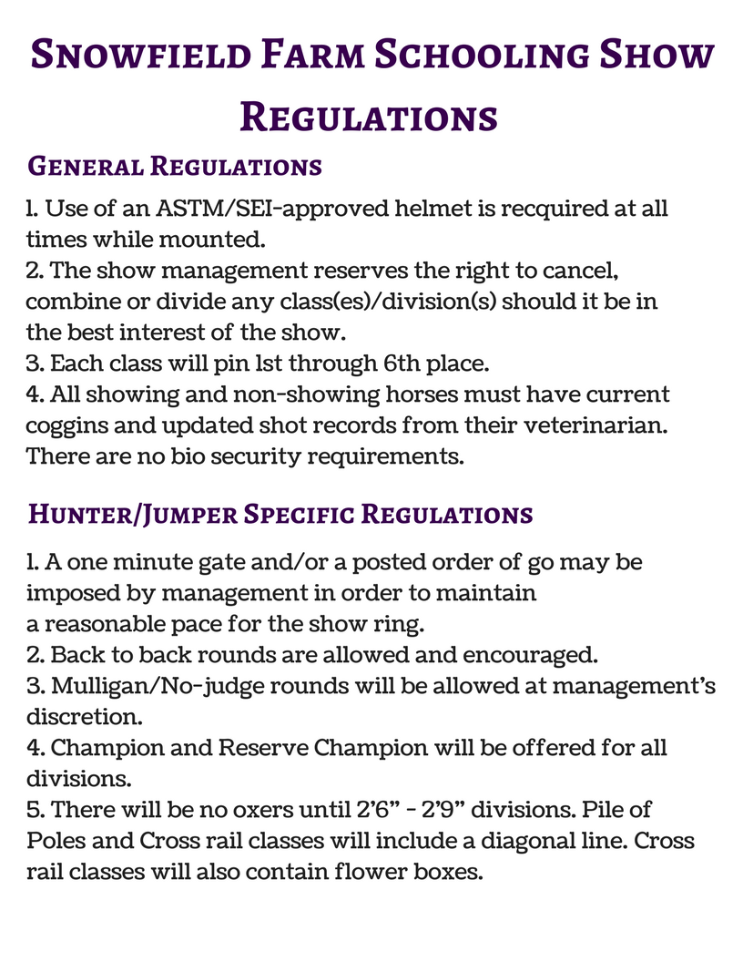 may regulations